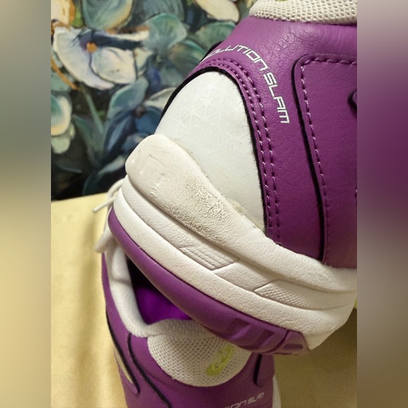 ASICS Gel-Solution Slam 2 Women's Purple White Tennis Shoes Size 9 - Picture 8 of 9